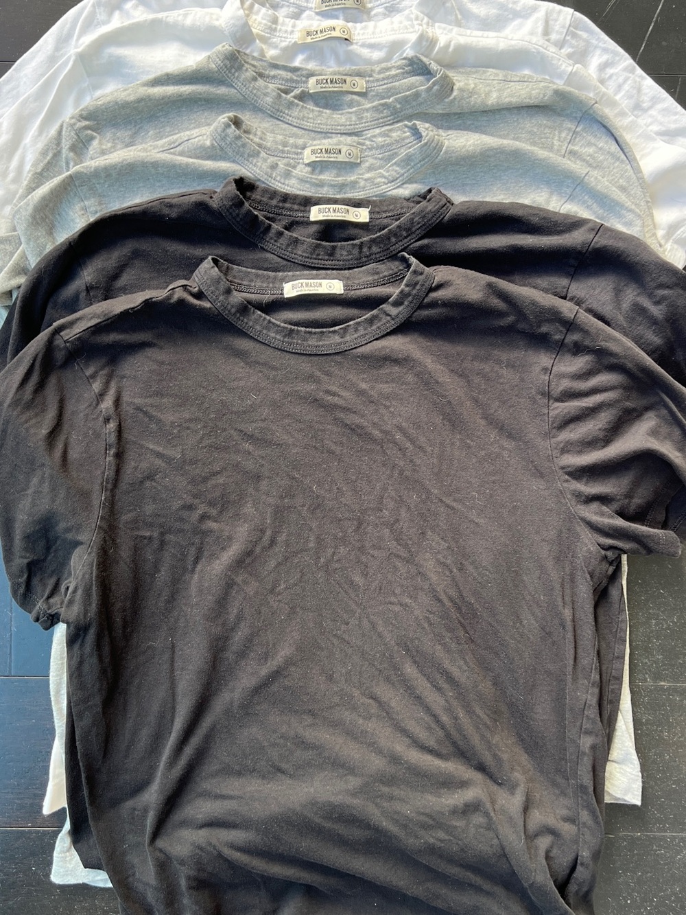 Buck Mason Tee Shirt 6-Pack (Medium) - Picture 3 of 9
